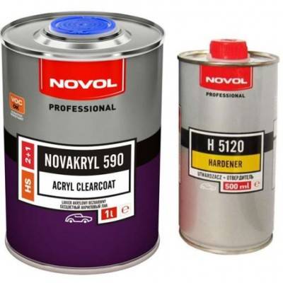 001 Лак NOVOL NOVACRYL HS 590 1л+отв — изображение 1